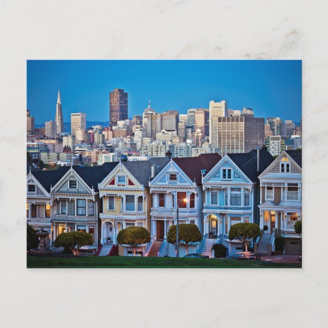 Carte Postale Les Painted Ladies & la ligne d'horizon | San Fran (Devant)