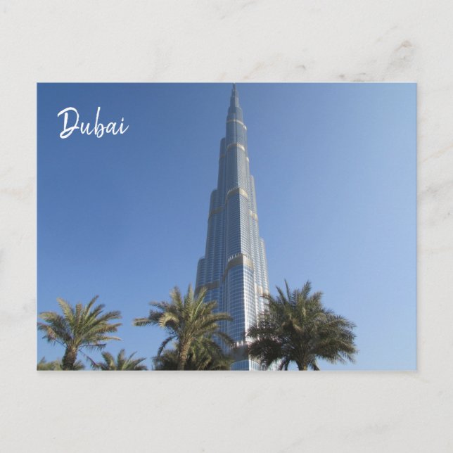 Carte Postale les palmiers de burj khalifa (Devant)
