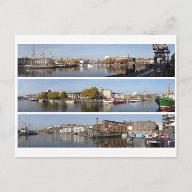 Carte Postale Les panoramas de Bristol (Devant)