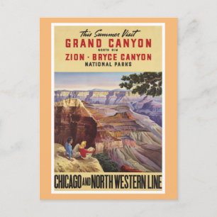 Carte Postale Les parcs nationaux du Grand Canyon