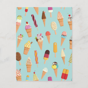 Carte Postale Les pastels glaces