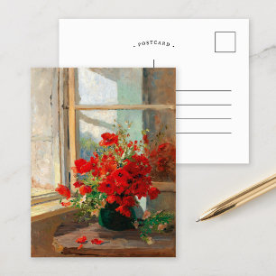 Carte Postale Les pavots par la fenêtre   Olga Wisinger-Florian
