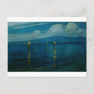 Carte Postale Les Pêcheurs à la Torche, Waikiki