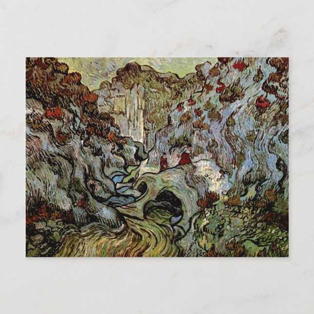 Carte Postale Les Peiroulets Ravine, Vincent van Gogh (Devant)