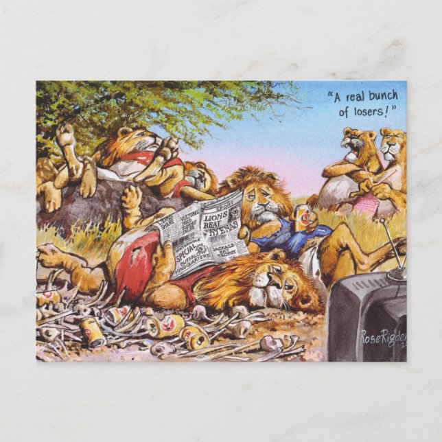 Carte Postale Les perdants ! (Devant)