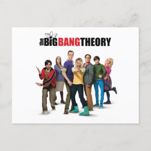Carte Postale Les personnages de la théorie du Big Bang