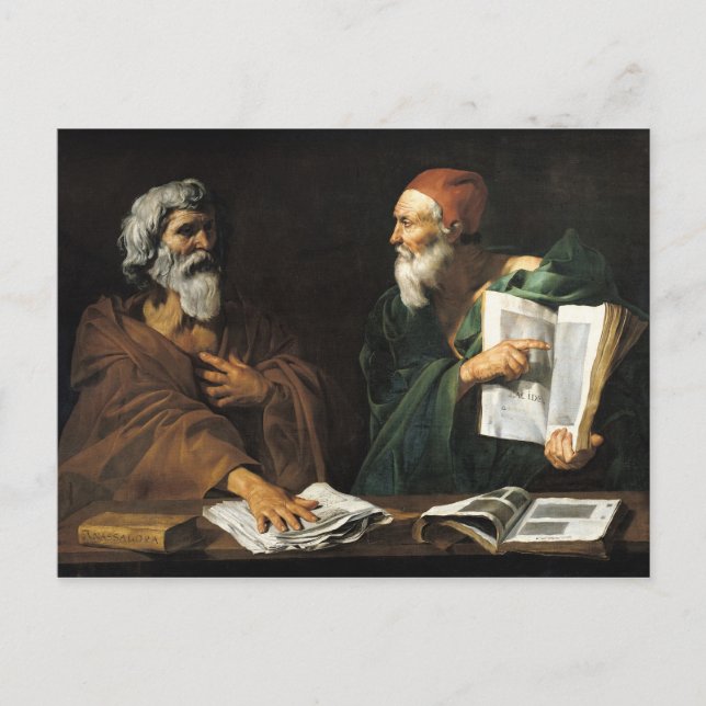 Carte Postale Les philosophes (Devant)