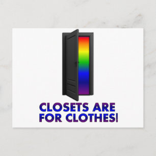Carte Postale Les placards sont pour les vêtements