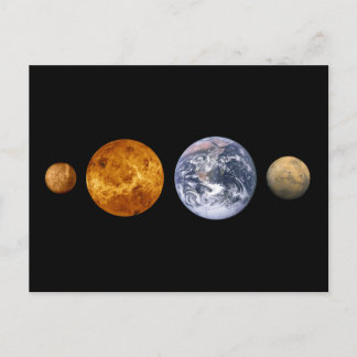 Carte Postale Les planètes intérieures