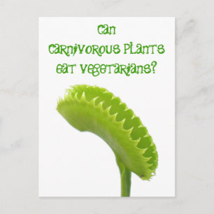Carte Postale Les plantes carnivores peuvent-elles manger des vé