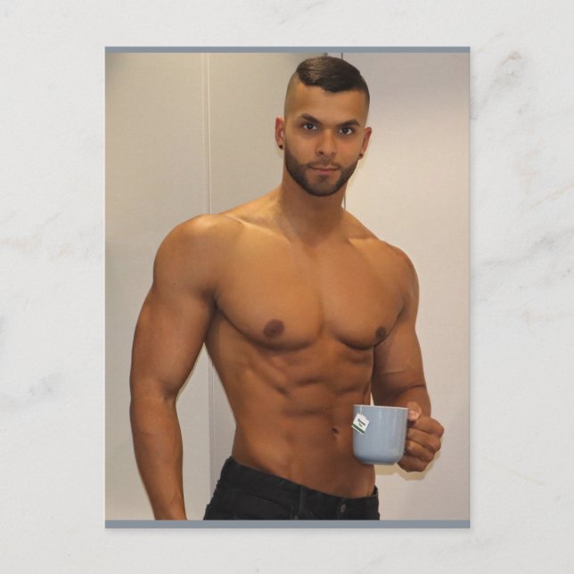 Carte Postale Les plus beaux mecs de la planète ! L'heure de l'é (Devant)