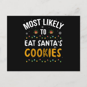 Carte Postale Les Plus Susceptibles De Manger Des Cookies Père N