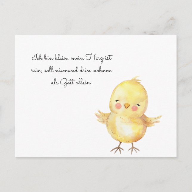 Carte Postale Les poulets (Devant)