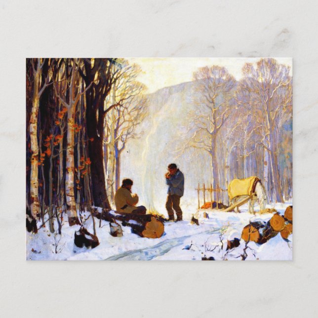 Carte Postale Les premiers matins dans les bois (Devant)