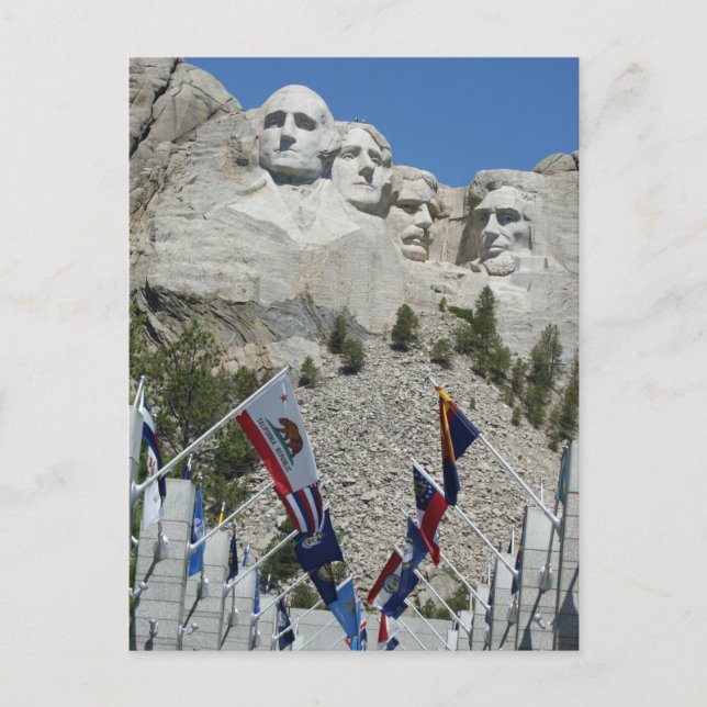 CARTE POSTALE LES PRÉSIDENTS DU MONT RUSHMORE MÉMORIAL SUD DAKOT (Devant)