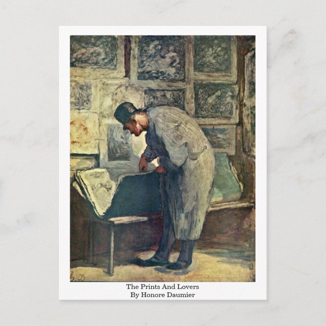 Carte Postale Les Princes Et Les Amateurs De Honore Daumier (Devant)