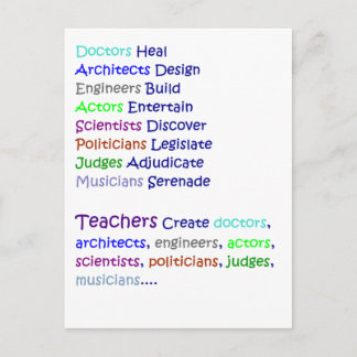 Carte Postale Les professeurs créent