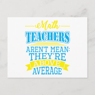 Carte Postale Les professeurs de mathématiques ne sont pas mécha