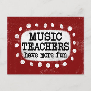 Carte postale Les professeurs de musique s'amusent