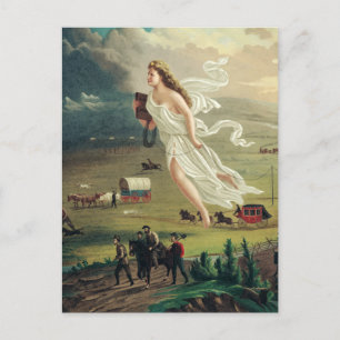 Carte Postale Les progrès américains par John Gast