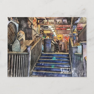 Carte Postale Les Pubs de Dublin-Irlande