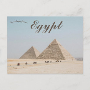 Carte Postale Les pyramides de Gizeh à Gizeh en Egypte