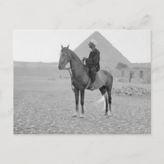 Carte Postale Les Pyramides de Gizeh avec Horseman vers 1934