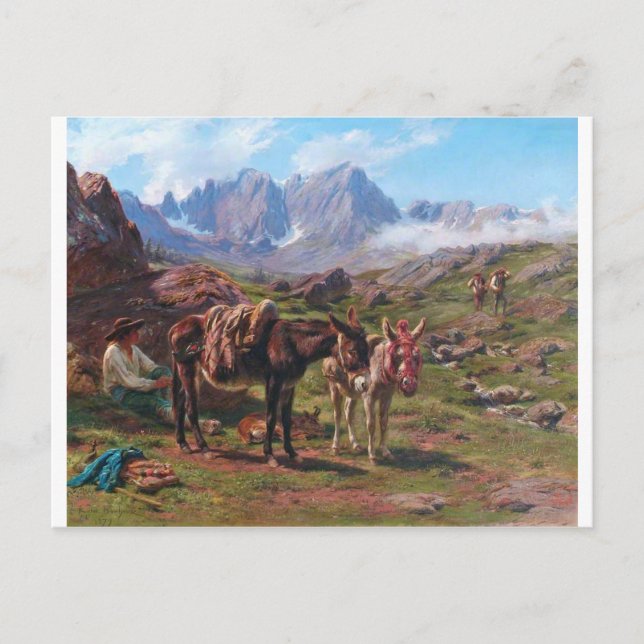 Carte Postale Les Pyrénées par Rosa Bonheur (Devant)