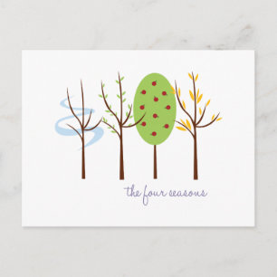 Carte Postale Les Quatre Saisons
