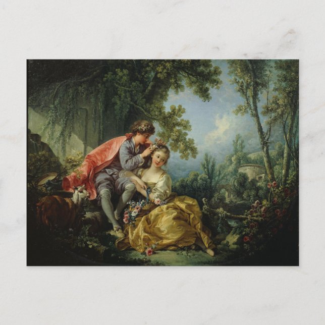 Carte Postale Les Quatre Saisons, Printemps - François Boucher (Devant)