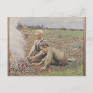 Carte Postale Les rameurs de pommes de terre, 1898