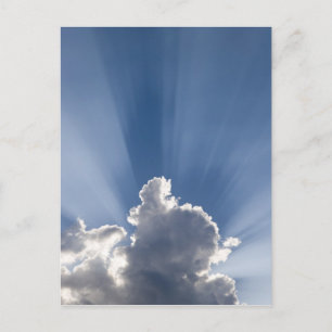 Carte Postale Les rayons Crepusculaires ou de Dieu s'étendent au