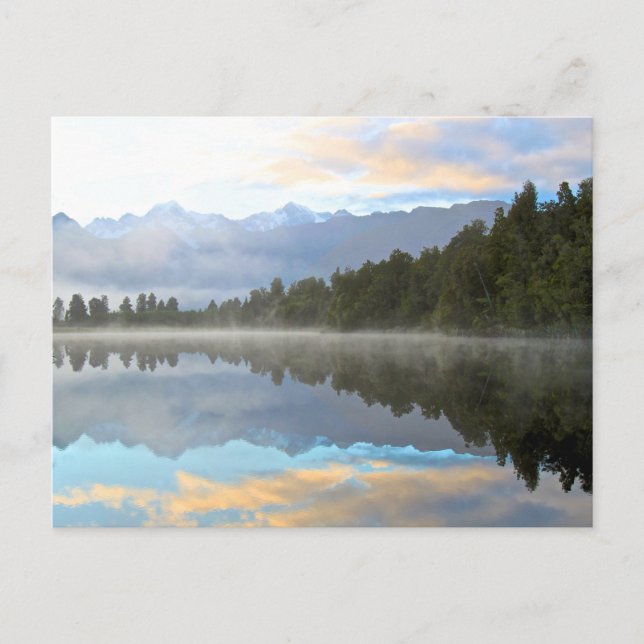 Carte Postale Les réflexions du début du matin Paysage (Devant)