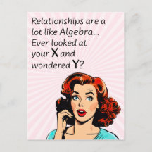 Les relations sont comme Algebra Funny Quip