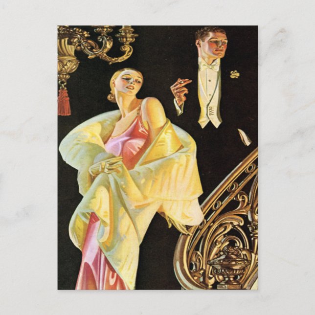 Carte Postale Les riches invités du parti (Devant)