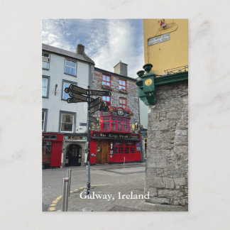 Carte Postale Les Rois Tête sur High Street à Galway, Irlande