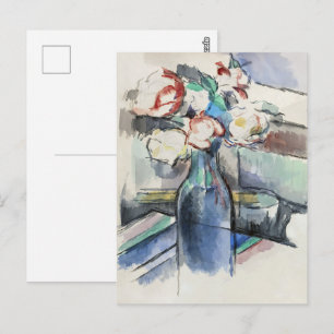 Carte Postale Les Roses de Paul Cézanne dans une Bouteille (PERS