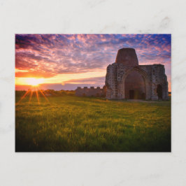 Carte Postale Les ruines colorées de Norfolk au coucher du solei