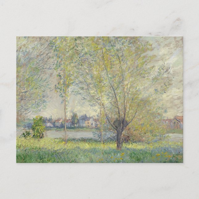Carte Postale Les Saules Claude Monet 1880 (Devant)