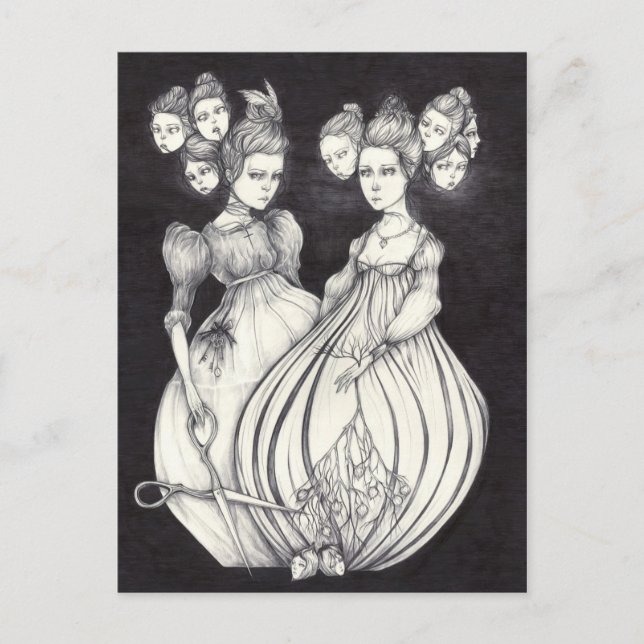 Carte Postale Les Soeurs de l'cadenas et le Nightbird (Devant)