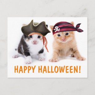 Carte Postale Les Soeurs Kitten Pirate Halloween