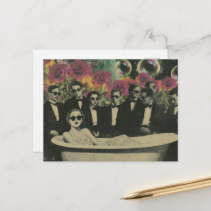 Carte Postale Les spectateurs de la baignoire