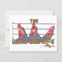 Les suspects habituels de POULET—Poules rocheuses 