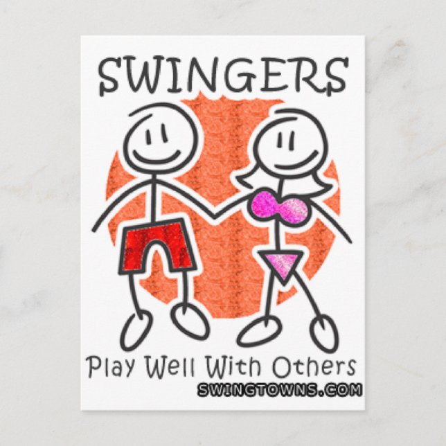 Carte Postale Les Swingers Jouent Bien Ensemble (Devant)