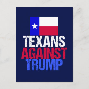 Carte Postale Les Texans contre Trump