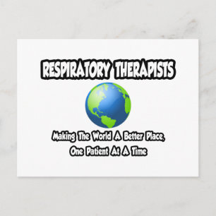 Carte Postale Les thérapeutes respiratoires...Un monde meilleur