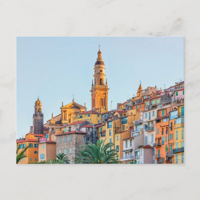 Carte Postale Les toits de Menton (Devant)