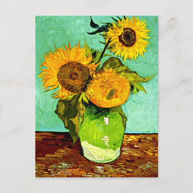 Carte Postale Les tournesols de Van Gogh (3) (Devant)
