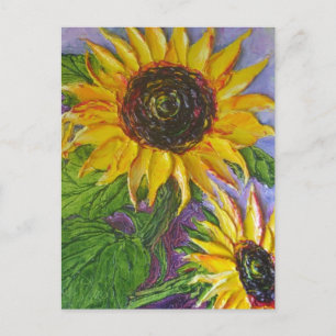 Carte Postale Les tournesols jaunes de Paris