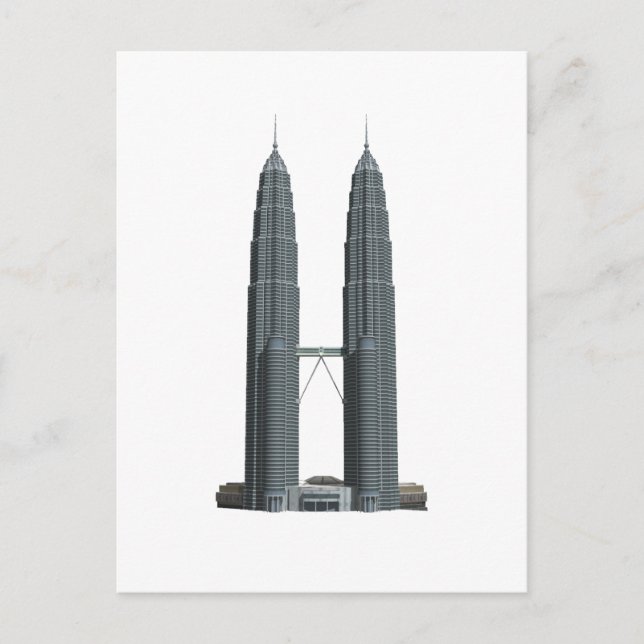 Carte Postale Les tours Petronas : (Devant)
